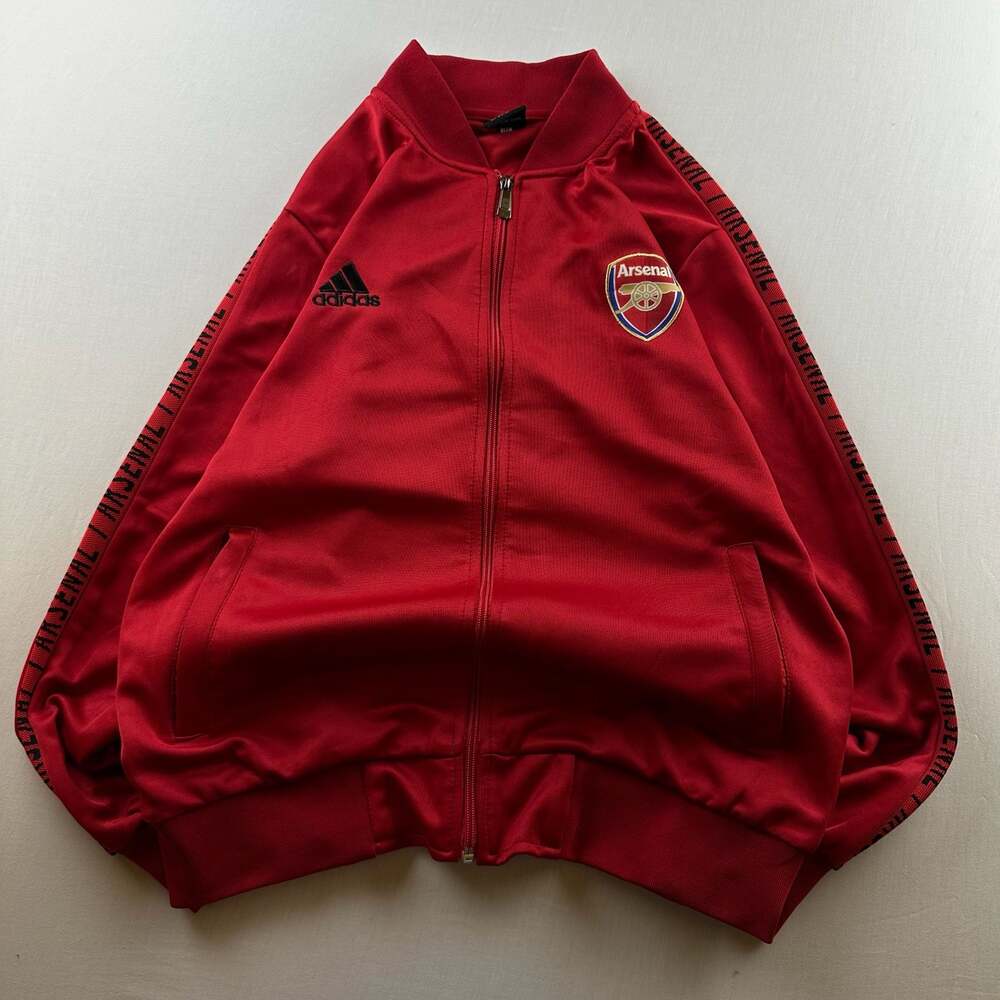 adidas Arsenal DNA Track Top Bomber Jacket Red